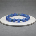 blue glass recycled 